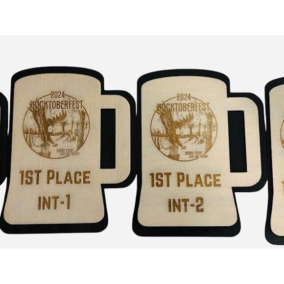 Custom Laser Engraved Wood Disc Golf Trophy, Gift Trophies, Discgolf Gifts - Picture 2 of 5